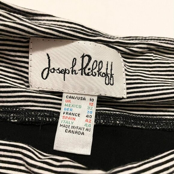 Joseph Ribkoff Striped Skirt Womens Size 10 - Picture 4 of 15